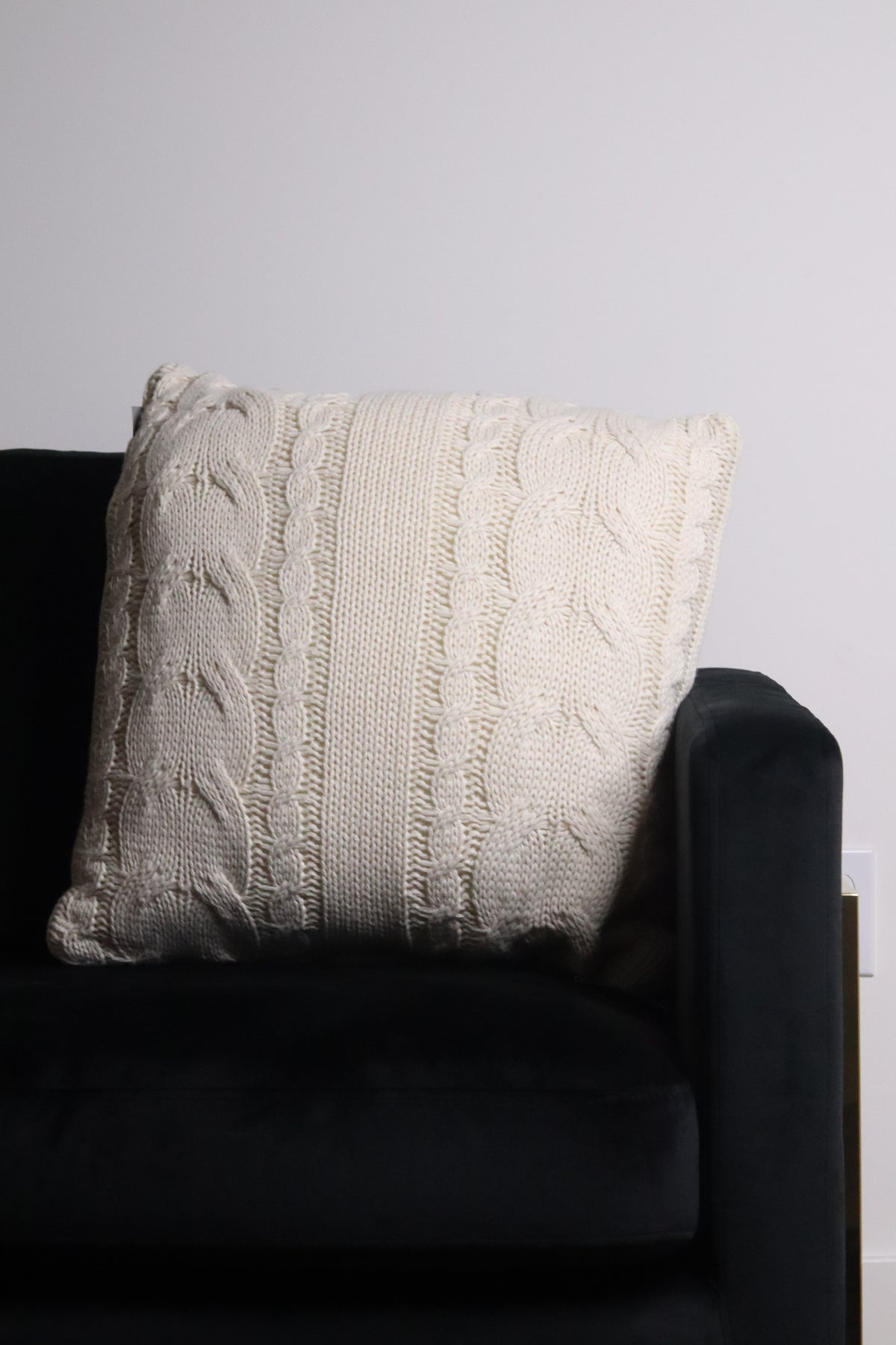 Beige Decorative Pillow with pattern