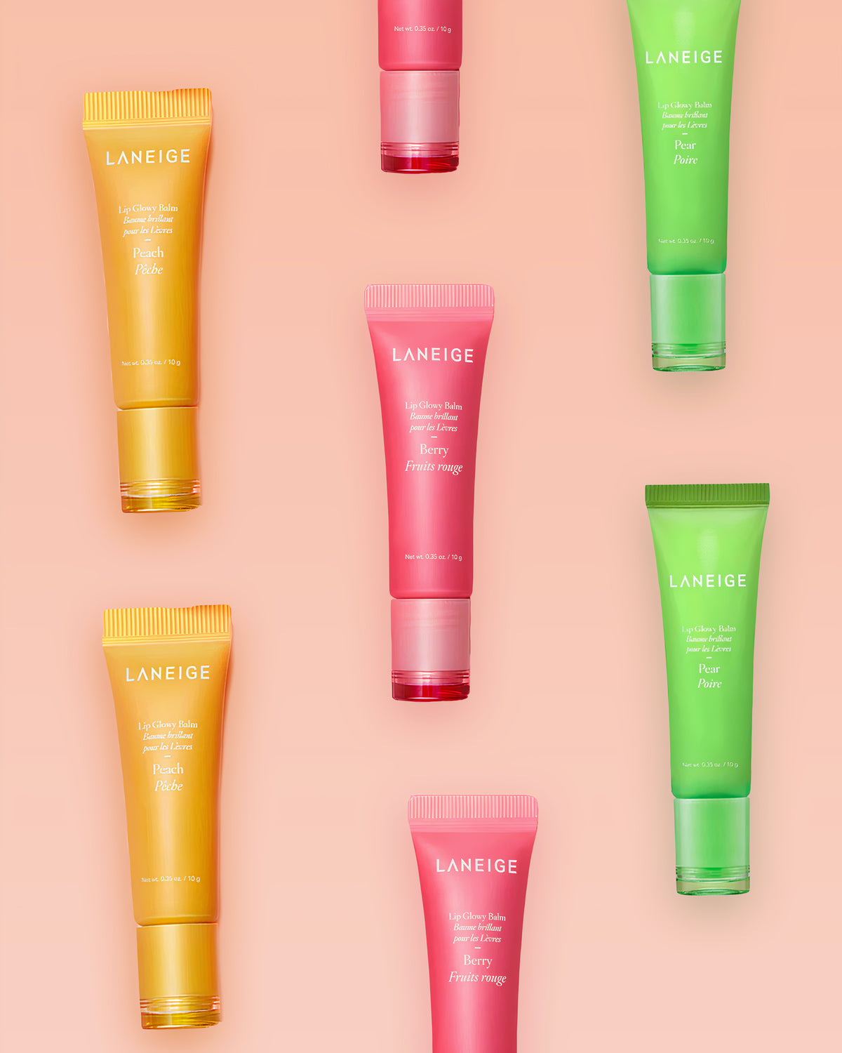 Laneige Kiss me All day 3 Piece Lip Glowy Balm Set