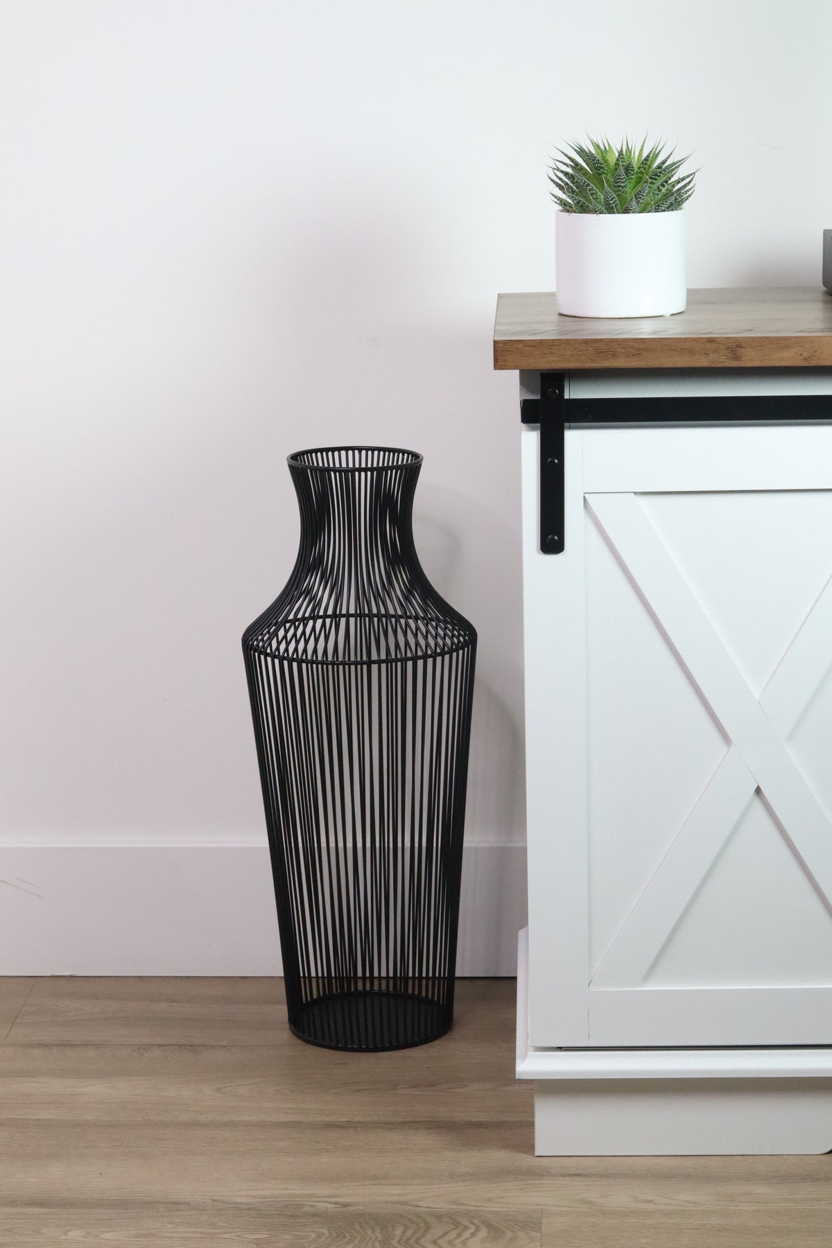 Black vase