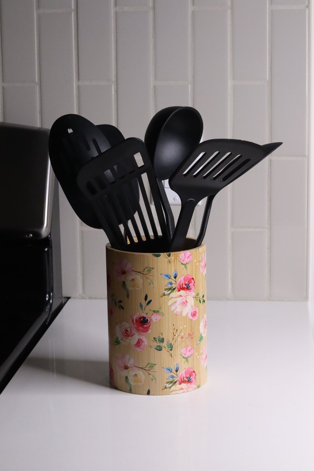 Floral Utensil Holder