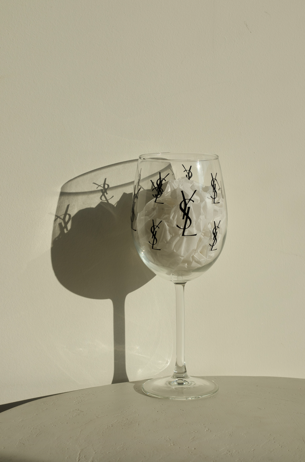 Custom YSL Wine glass cup