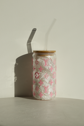 Custom LV dream Bamboo Glass Cup